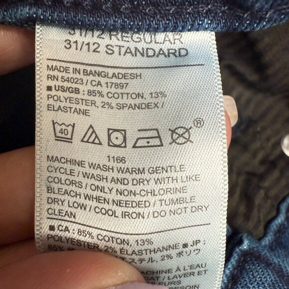 EUC Women's BANANA REPUBLIC Wide-Leg Crop Jean Dark Wash‎ | Size 31/12 - Picture 6 of 8